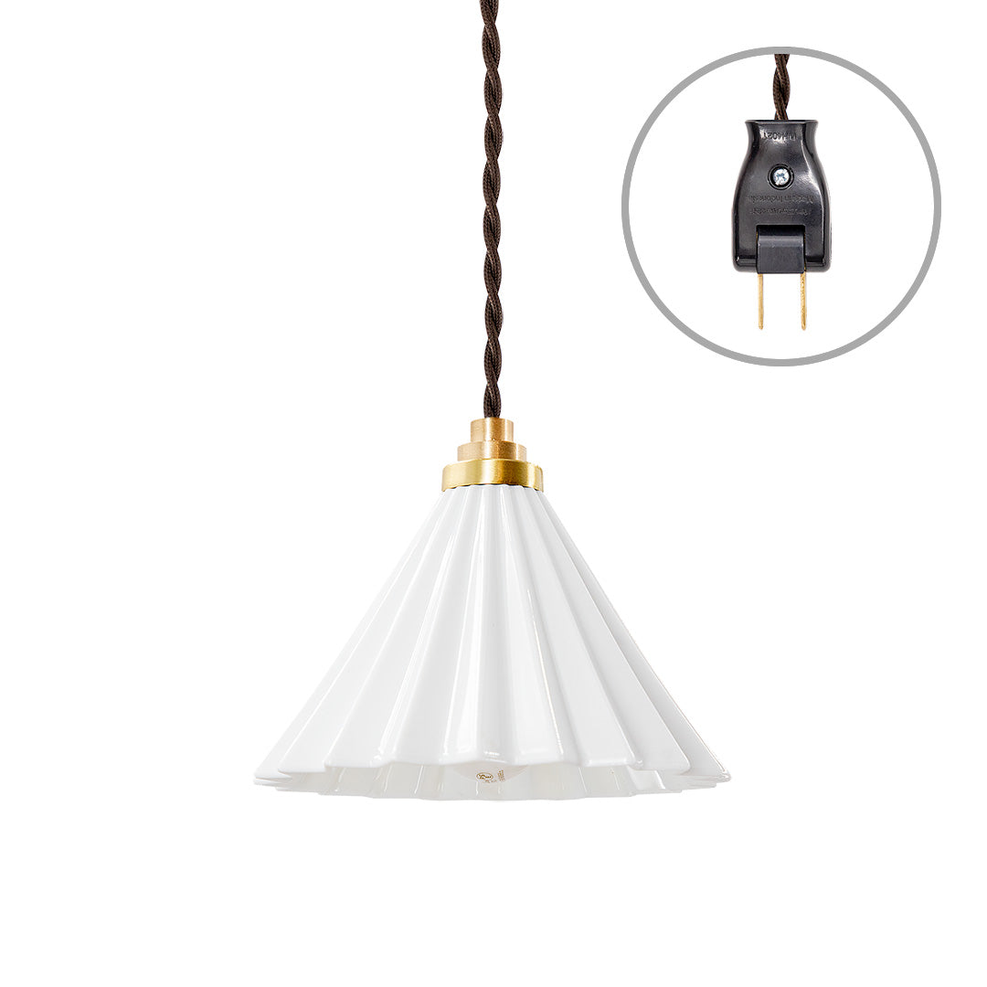 ORIGAMI Lamp Pendant Brown Cord