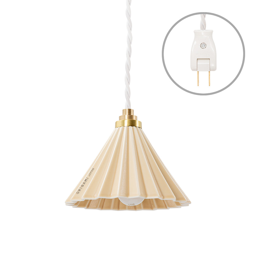 ORIGAMI Lamp Pendant White Cord