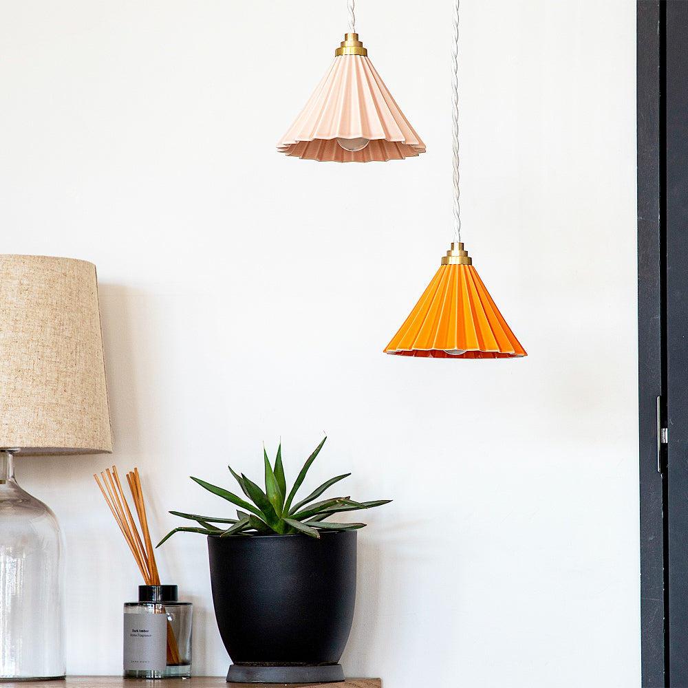 ORIGAMI Lamp Pendant White Cord