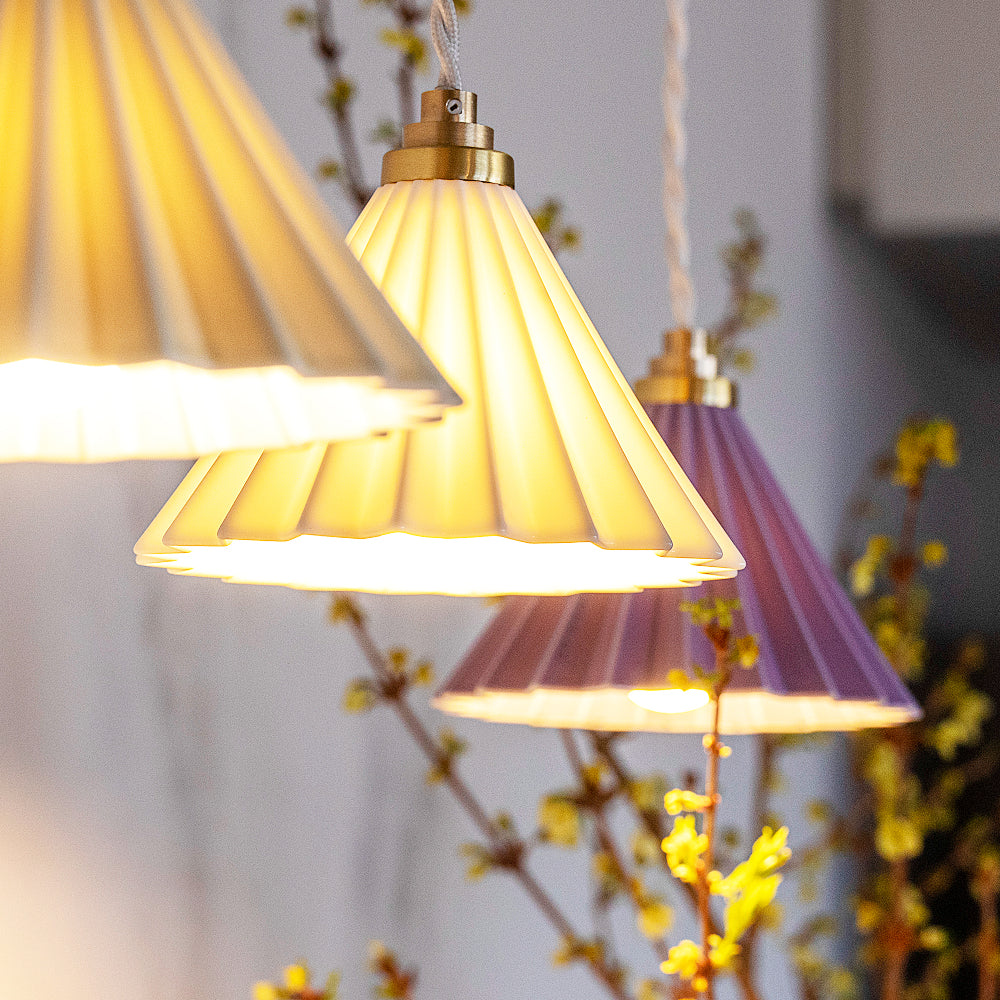 ORIGAMI Lamp Pendant White Cord