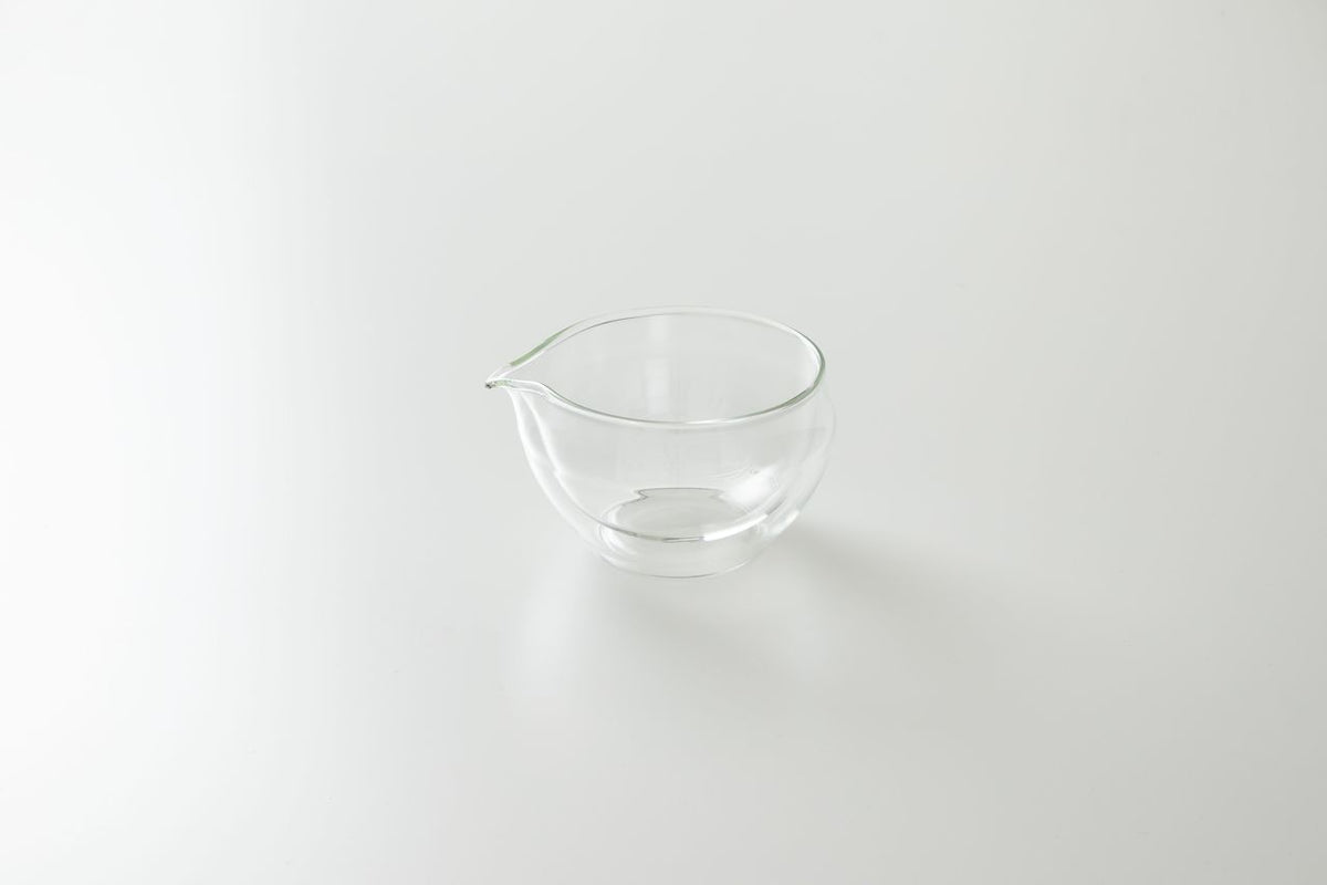 ORIGAMI Glass Katakuchi Matcha Bowl